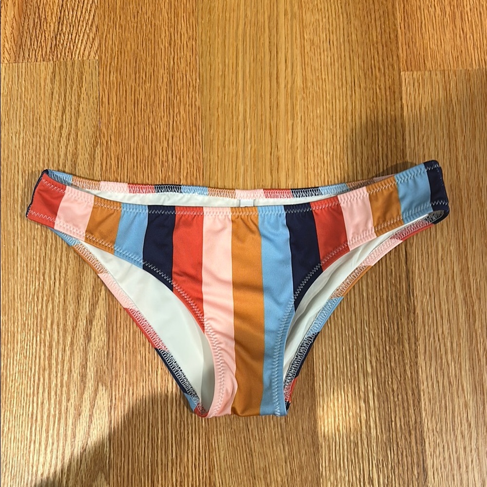 Solid & Striped Bikini Bottom - XS